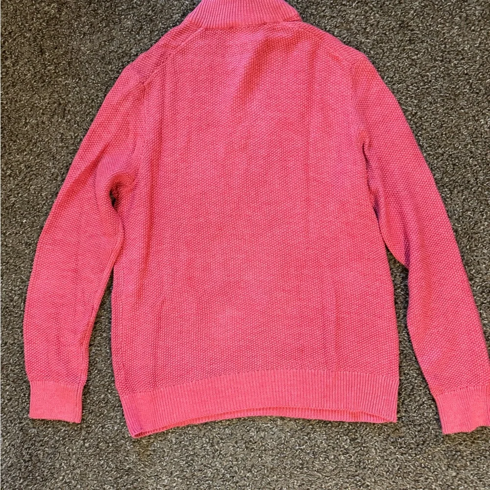 Vineyard Vines Coral Button-Up Sweater
